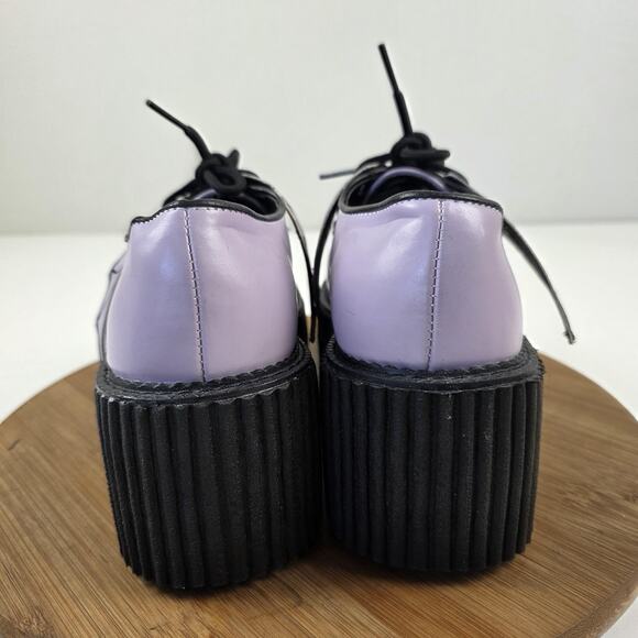 Demonia Creeper Shoes Womens Size 9 Purple Bat Wing Platform Gothic Creeper-205 - Picture 8 of 15